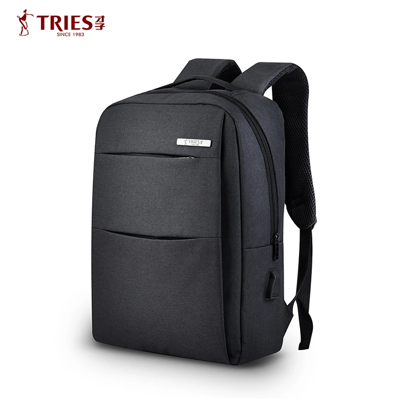 

Tries 2020 Fashion Laptop Backpack Slim Man Waterproof Anti Theft Travel Mens Business Black Nylon Back Pack Backbag Backpack