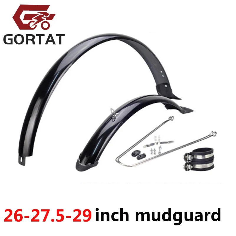thumbnail image 2 of MTB Mud Guards For Disc Brake Bicycles FETESNICE Mountain Bike Fender Set - 2 PC Front & Rear MTB Mud Guards For 26, 27.5, 29 Inch & Fat Bikes Disc Brake Compatible Mudguards 2 of 10