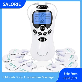 

Electric Tens Acupuncture Body Massage 8 Models Digital Therapy Machine for Back Neck Foot Leg Health Care Russia/English Keys