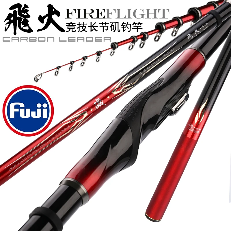 

Japanese import High carbon fiber ultra light super hard reef rock fishing rod 4m5m Fuji wheel seat Hand Carp Blackbird Soft Rod