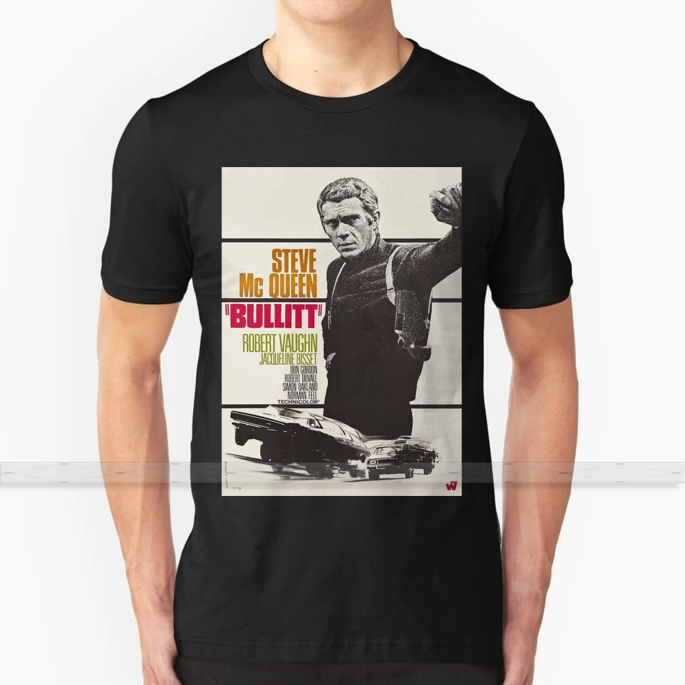 

Bullit steve For Men Women T Shirt Print Top Tees 100% Cotton Cool T shirts 5xl 6xl mcqueen bullit steve movies classic cinema