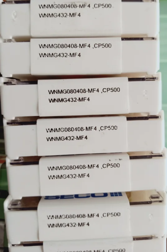 10 шт. вставки карбида WNMG080408-MF4 CP500