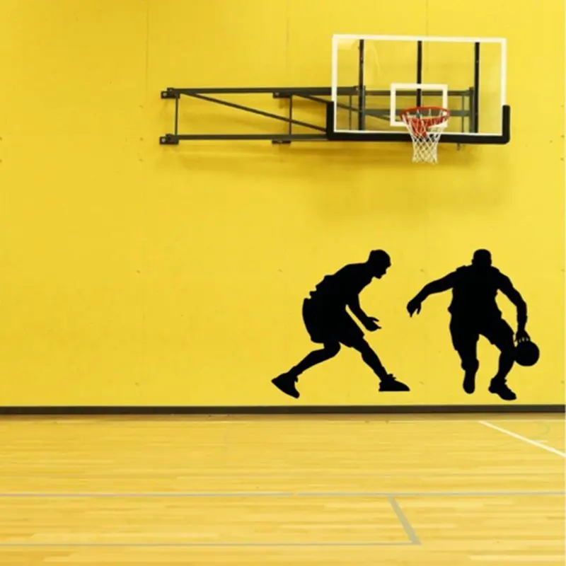 DCTAL Basketball Player Sticker Sports Decal Posters Vinyl Wall Decals Pegatina Quadro Parede Decor Mural Basketball Sticker