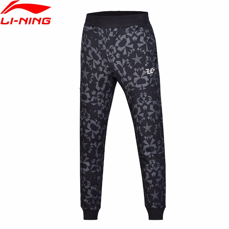 

(Clearance)Li-Ning Men's Sweat Pants Trousers 13% Polyester 87% Cotton Regular Fit LiNing Breathable Sports Pants AKLN073 MKY364