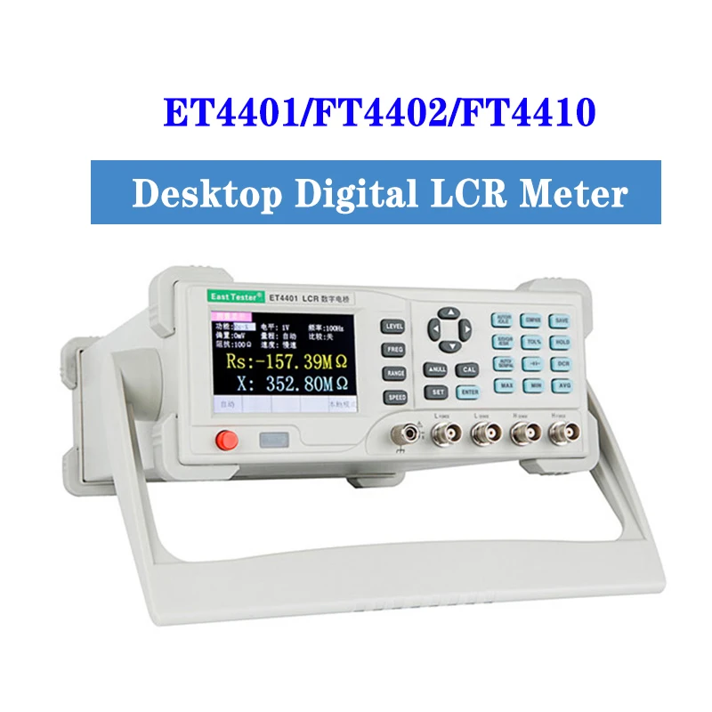 

ET4401/02/10 Desktop Digital LCR Meter Capacitance Resistance Impedance Capacitance Inductance Measure Instrument Tools