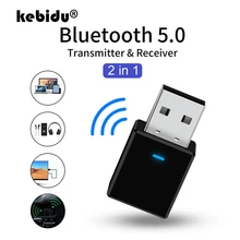 Bluetooth 5,0 приемник передатчик 2 в 1 Мини стерео Bluetooth AUX RCA USB 3,5 мм разъем аудио для ТВ ПК автомобильный комплект беспроводной адаптер
