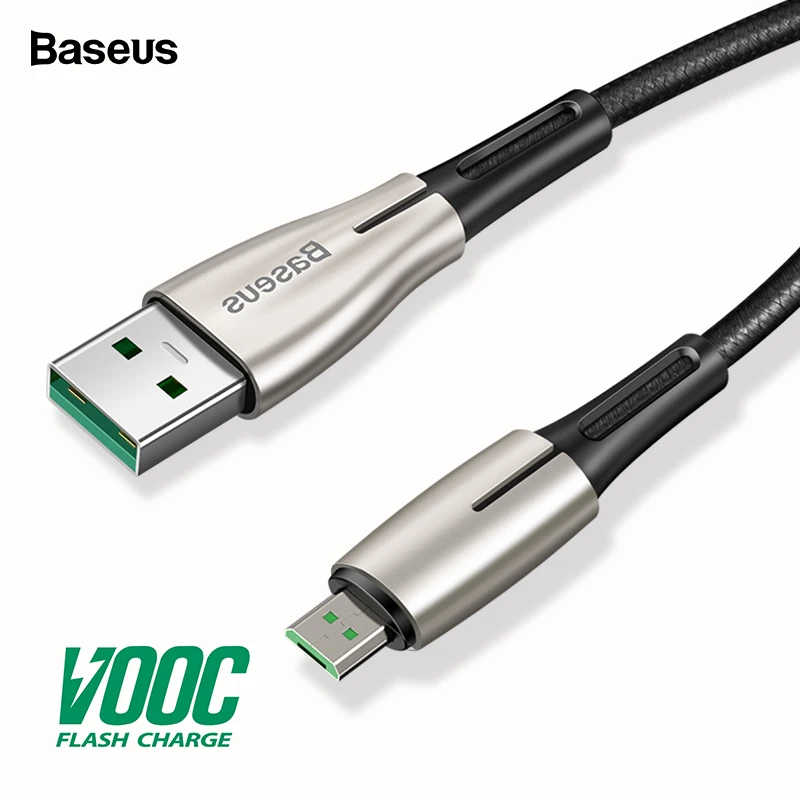 

Baseus Micro USB Cable VOOC 4A Flash Charge For OPPO MicroUSB Cable 2A Charger For Samsung Huawei Android Mobile Phone Cable 2m
