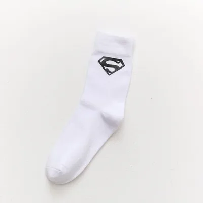 Носки «Железный человек», «мстители», «Супермен», «Капитан Америка», «Человек-паук», «Человек-паук», повседневные забавные черные мужские хлопковые носки - Цвет: 6
