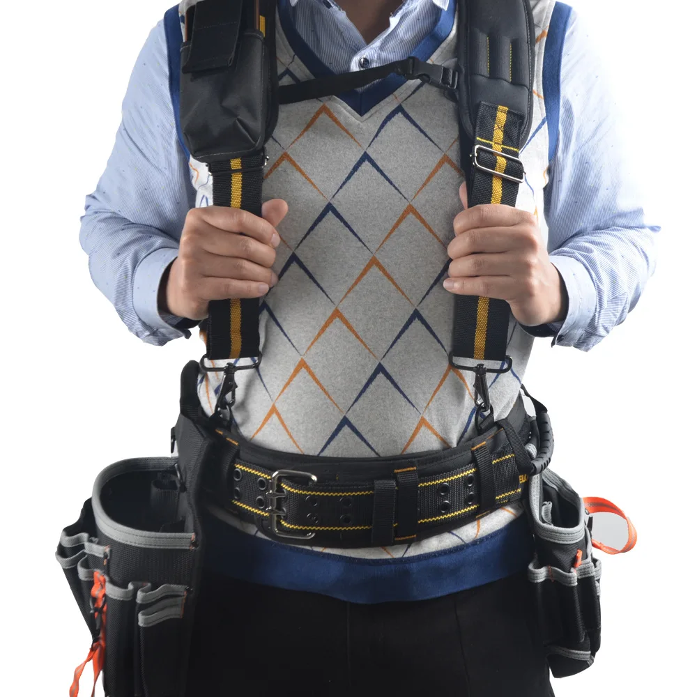Belt Waist Pocket Case Capacity Tool Bag Waist Pockets Electrician Tool Bag Oganizer Carrying Pouch Tools Storage Holder