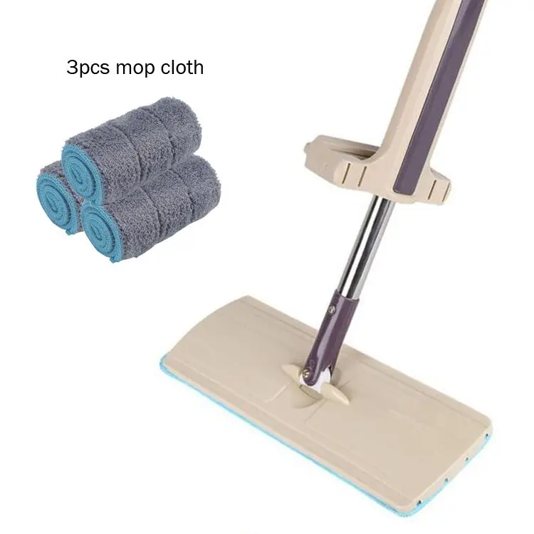 contain 3 mop cloth 360 легкая вращающаяся Швабра для мытья пола, волшебная ткань из микрофибры, плоская Умная Ручка, щетки для вытирания пыли, поворотная головка - Цвет: contain 3 mop cloth