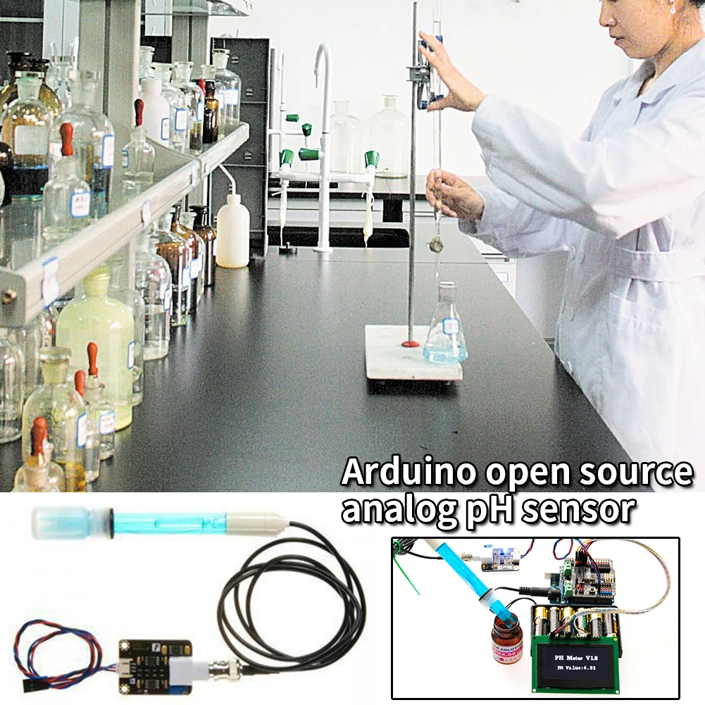 

Liquid PH Value Detection Detect Regulator Sensor Module Monitoring Control Meter Tester PH 0-14 with PH Electrode Probe