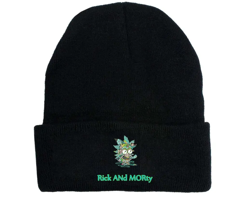Style12 Rick Beanies Rick and шапка Морти эластичная брендовая теплая зимняя вязаная шапка унисекс с вышивкой облегающая шапка для уличных танцев - Цвет: Style12