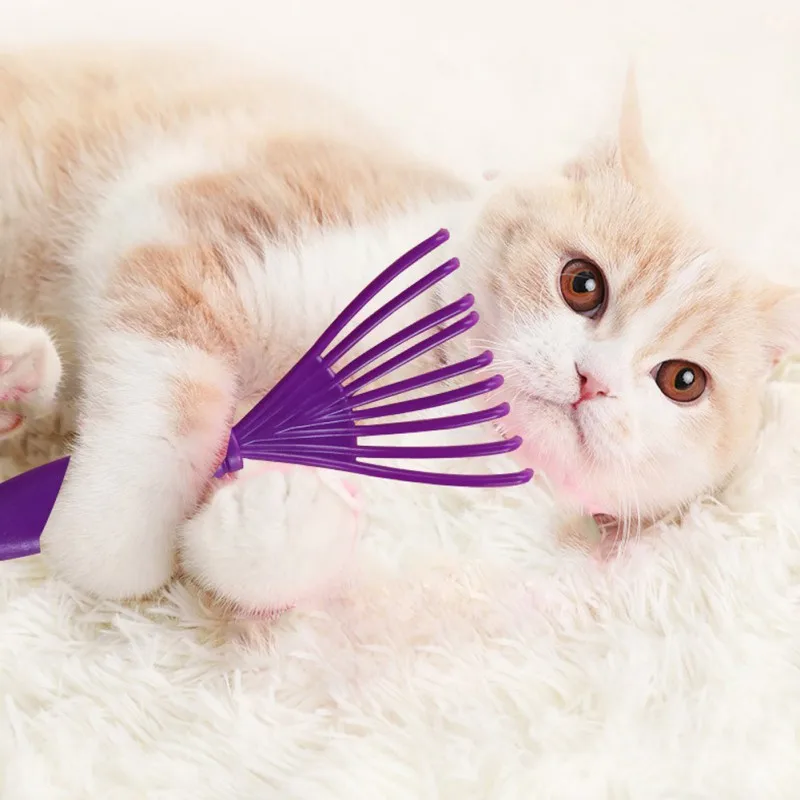 NEW Cat Massage Self Groomer Comb Interactive Skin Funny Comb Pet Products For Cats Corner 1pc