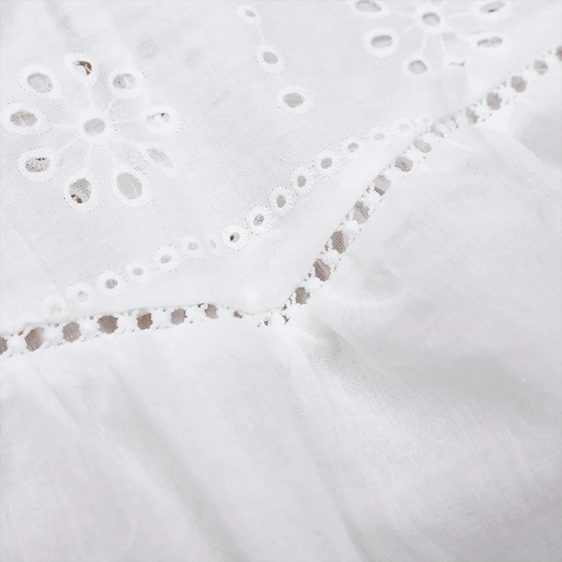 Женская Летняя Открытая блуза с круглым вырезом и коротким рукавом, Женские топы и рубашки, летние белые топы
