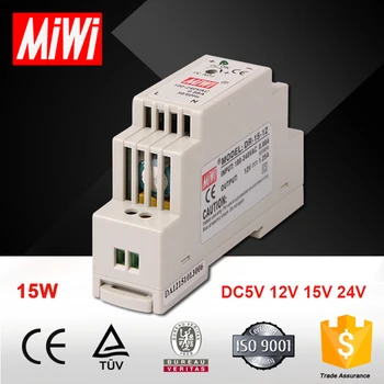 

DC12V 15V 24V 5V Single Output Din Rail 12W 15W Electrial AC DC DR-15-5 DR-15-15 DR-15-24 DR-15-12 Switching power supply