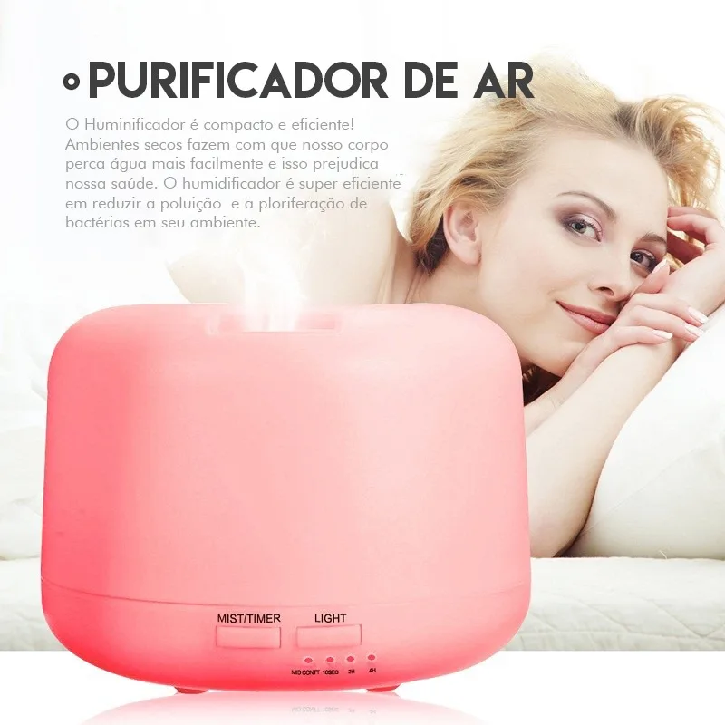 Увлажнитель-аромадиффузор ультразвуковой с USB и светодиодной подсветкой 1000 мл |