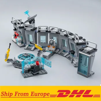 

Heroes Series Iron Robot Hall of Armour 07121 Compatible Lepining 76125 Set Building Blocks Bricks Christmas Toy