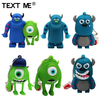 

TEXT ME beautiful cute cute cartoon 3 colour Monster University usb flash drive usb 2.0 4GB 8GB 16GB 32GB gift 64GBpendrive