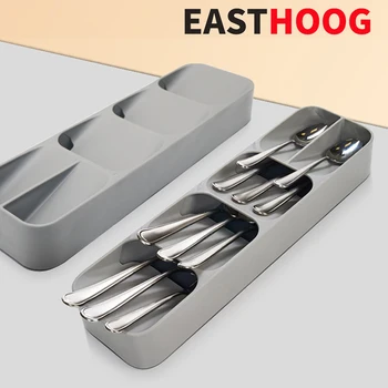 

Cutlery Kitchen Drawer Tableware Organizer Knife And Fork Tray Spoon Separation Finishing Storage Box Kitchen Accessories