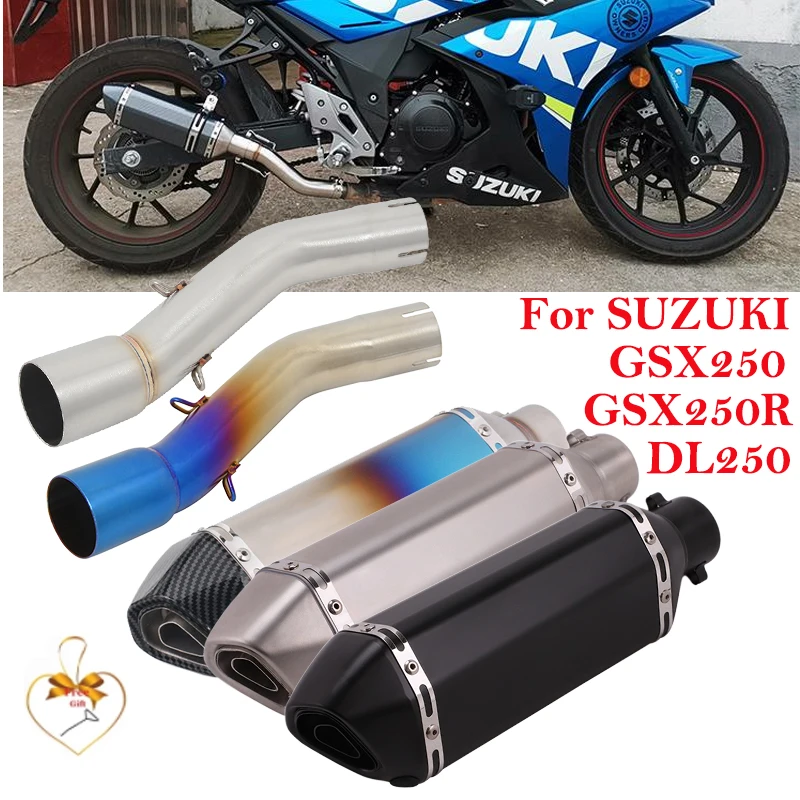 Slip On For SUZUKI GSX250 GSX250R DL250 Motorcycle Yoshimura Exhaust Escape System Muffler