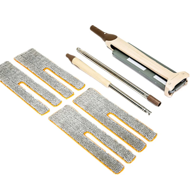 Clean Double Sided Flat Magic Mop Telescopic Hand Push Sweepers Hard Floor Cleaner Lazy Vassoura Self-Wringing Ability