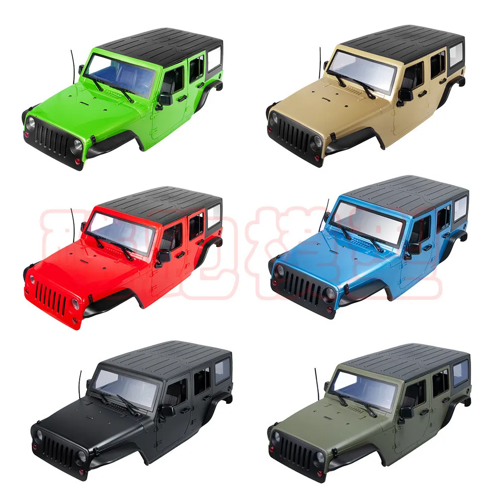 

1/10 Climbing Car Multi-color Selectable 313 Wheelbase Wrangler Car Shell Scx10 90046 Modified Hard Case-1