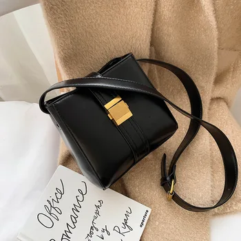 

New Small Bag Female 2020 New Tide Ms. Bucket Bag Fashion Simple Vintage Shoulder Bag Shoulder Bag