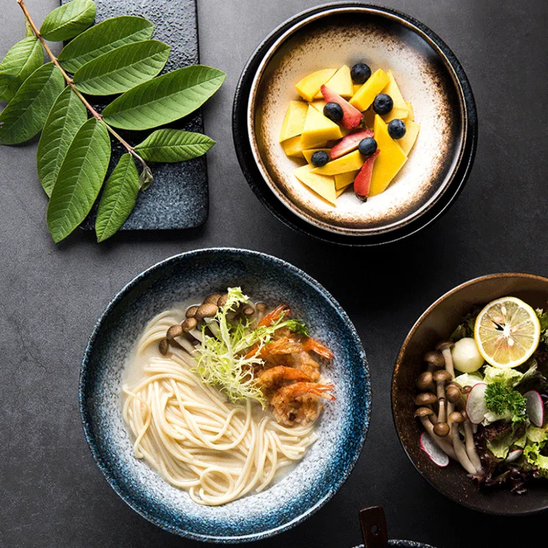 Творческий японский стиль Ramen миска для лапши Большая керамическая салата