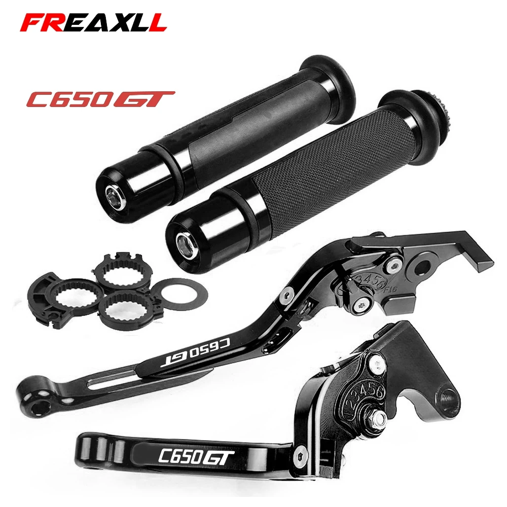 

C650GT Motorcycle CNC Adjustable Foldable Brake Clutch Lever Handle Grips For BMW C650 GT C 650GT 2011-2017 2012 2013 2014
