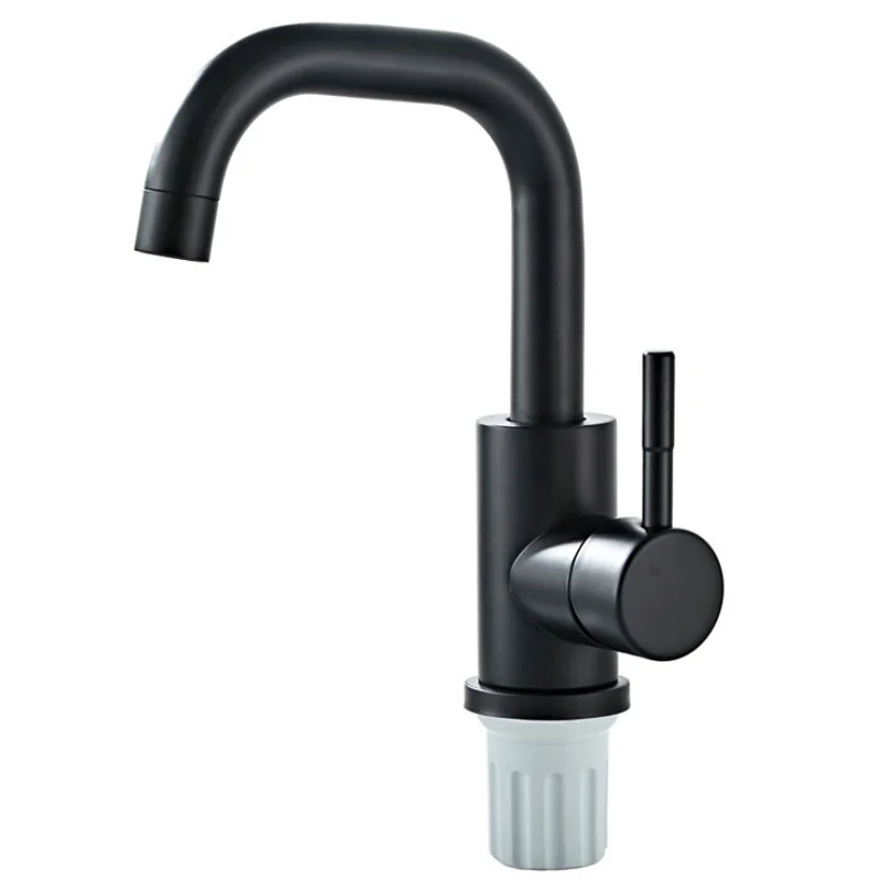 

Modern Bathroom Faucet Basin Faucets Black Sink Mixer Taps Kitchen Single Lever Faucet Black Basin Mixer Home Improvement