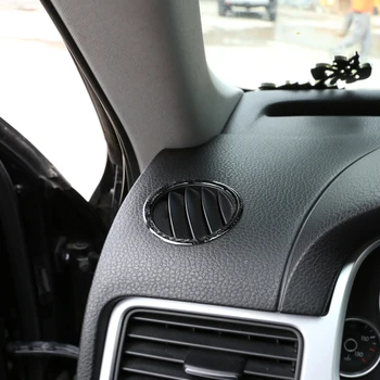 

Car Carbon Fiber Interior Dashboard Side Air Vent Trim Cover 3D Sticker Accessories For Volkswagen Touareg 2011-2018