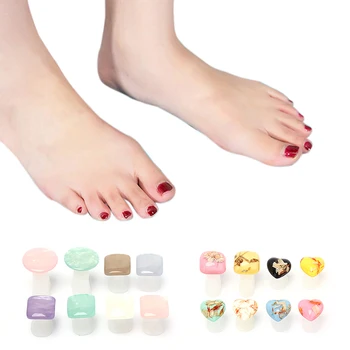 

8Pcs/Set Toe Silicone Separator Pedicure Flower Waterdrop Separator Nail Foot Care Tool Nail Art Tool