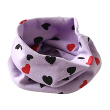 Новые осенне-зимние шарфы для мальчиков и девочек, детский хлопковый плюшевый шарф для детей девочек, детский шарф с круглым вырезом, Подарочный шарф