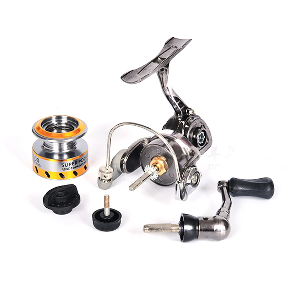 All Metal Mini Spinning Carp Fishing Reel Baitcasting Wheel 4.3:1