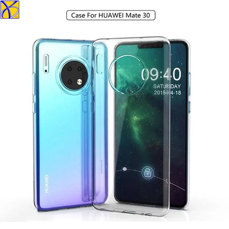Для huawei Коврики 30 20 10 9 Pro противоударный чехол из прозрачного силикона прозрачный