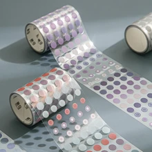

10 models Dots Washi Tape Round Stickers Dot Stickers For Diy Decorative Diary Planner Scrapbooking Photo Albums