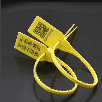 

100pcs Tag Buckle Disposable Plastic Seal Anti-adjustment Package Strap Ties, Anti-theft Label Sign Strap Velcro