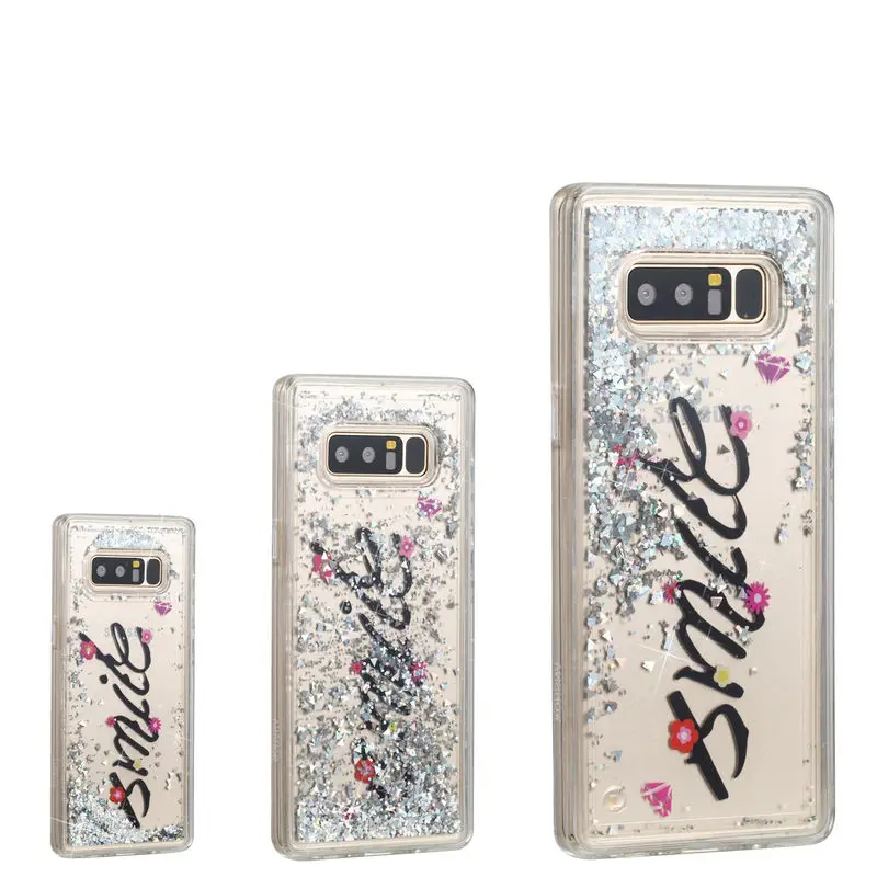 

For Samsung Galaxy Note 8 Fashion Silicon Shockproof Phone Case For Samsung Galaxy Note8 N950 Luxury Quicksand Glitter Cover