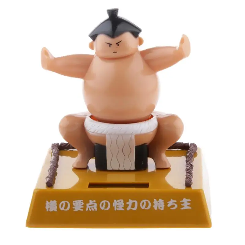 Solar Power Bobblehead Toy Figure  Japanese Sumo Wrestler