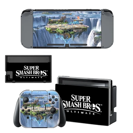 YSNS1703 Super Smash Bro s Nintend Switch Skin Vinyl Sticker Compatible with NintendoSwitch NS Console and Joy-Con Controllers Protective - Цвет: YSNS1703