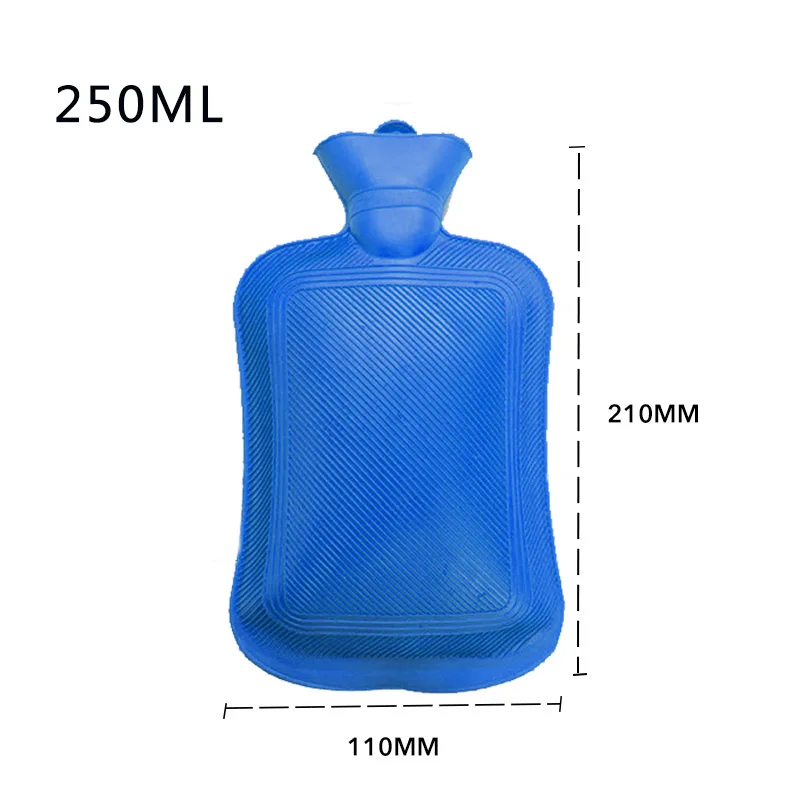 250 мл-2000 мл маленькая резиновая сумка для горячей воды для девушек, портативная ручная теплая толстая резиновая ручная сумка с высокой плотностью, согревающая зимняя бутылка
