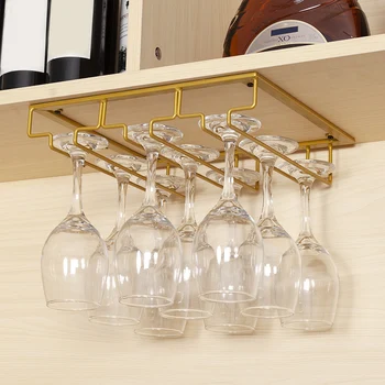 

Hot Wine Glasses Rack Under Cabinet Stemware Rack Wine Glass Hanger Racks Wire Glass Holder D6
