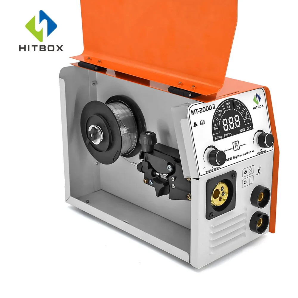 220V 160A HITBOX MT2000 II сварочная машина 3 в 1 TIG сварочный аппарат CO2 микс поток газовая