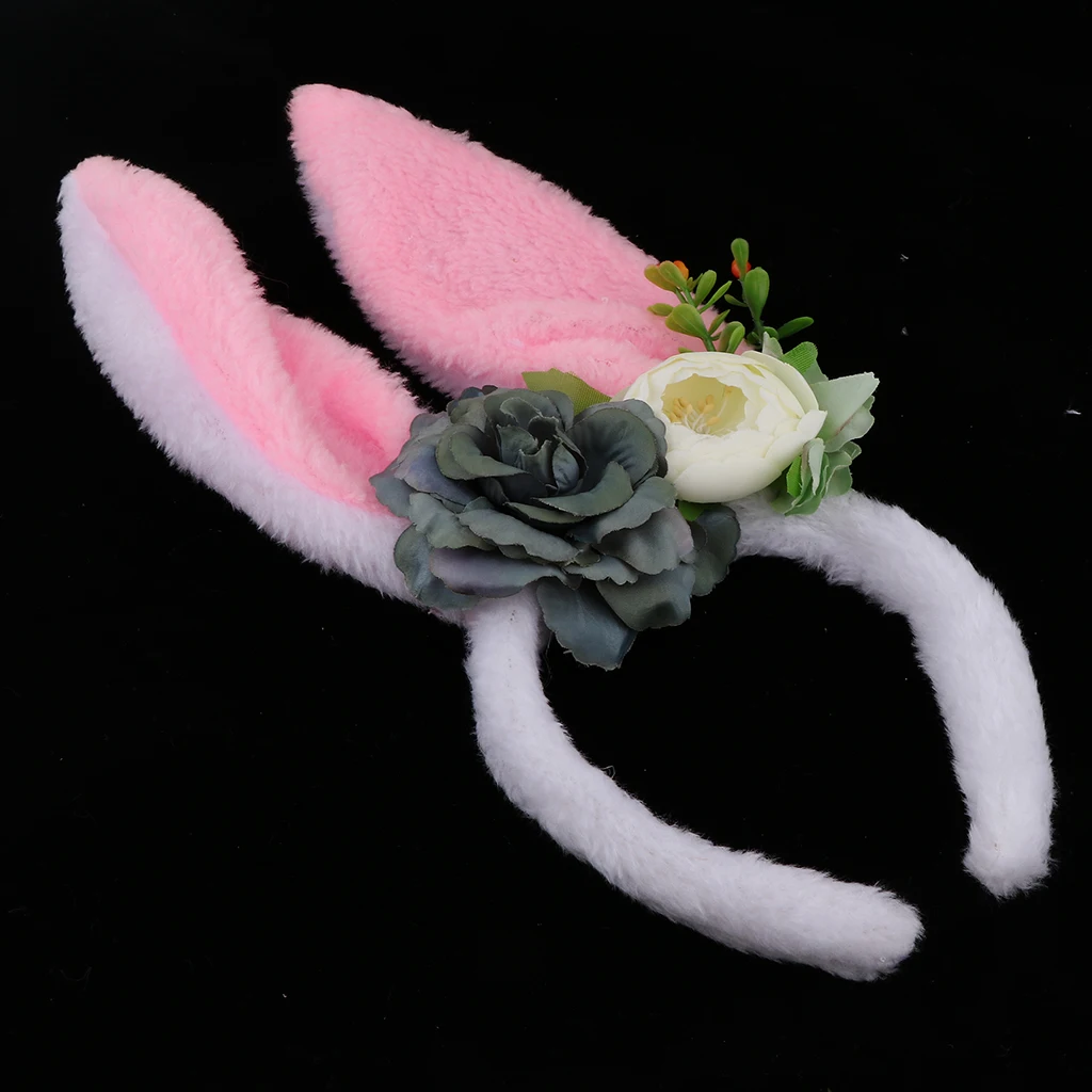 Повязка на голову с заячьими ушками для девочек, подарки на Пасху, нарядное платье для вечеринки, Детская милая и удобная повязка на голову