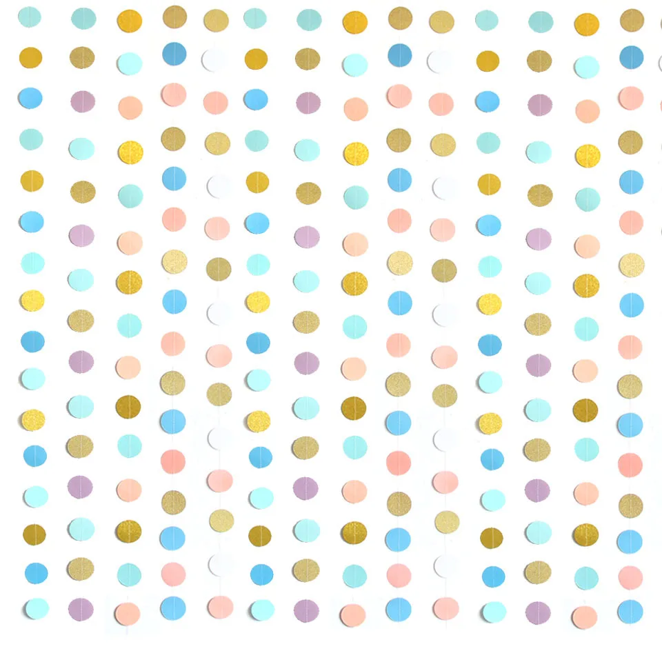 2 м круглые бумажные подвесные гирлянды украшения вечерние свадебные|Украшения