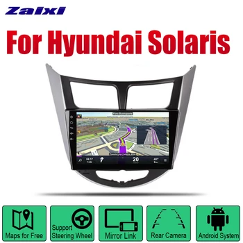

ZaiXi Android Car GPS Navi for Hyundai Solaris 2011~2013 player Navigation WiFi Bluetooth Mulitmedia system audio stereo EQ