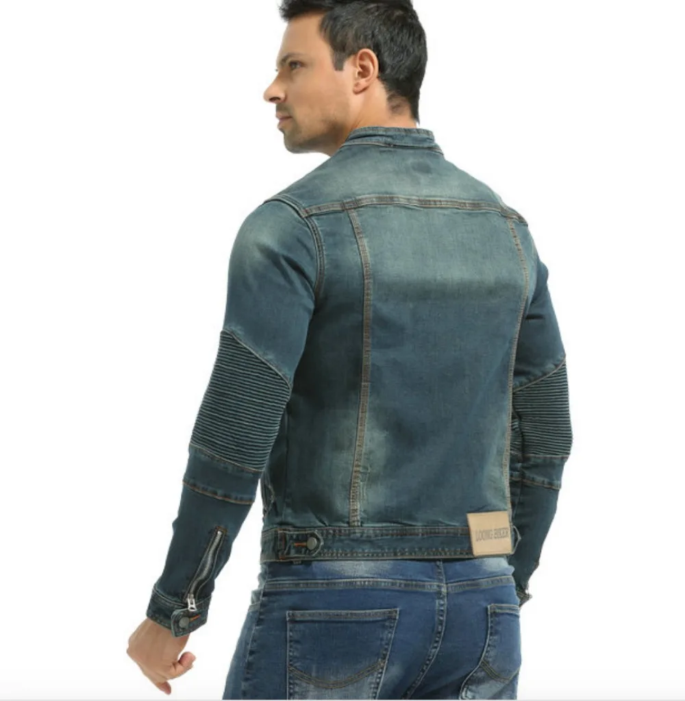 Новое поступление мужская мотоциклетная джинсовая куртка для езды