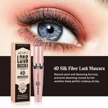 

4d Silk Fiber Mascara Waterproof And Easy To Dry Natural Soft Long Eyelash Makeup Mascara Black Thick Eyelash Cosmetics TXTB1