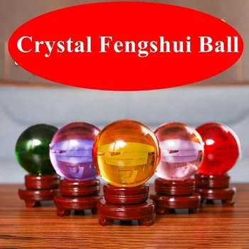 

80MM PHOTOGRAPHY CRYSTAL BALL ORNAMENT FENGSHUI GLOBE DIVINATION QUARTZ MAGIC GLASS BALL HOME DECOR SPHERE