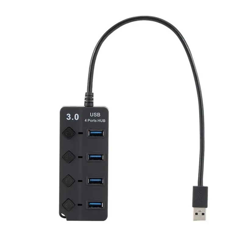 Usb-хаб 3,0 4/7 порт концентратор 5 Гбит/с Высокоскоростной USB 3,0 концентратор разветвитель для MacBook ПК ноутбук адаптер переключатель питания F2I2